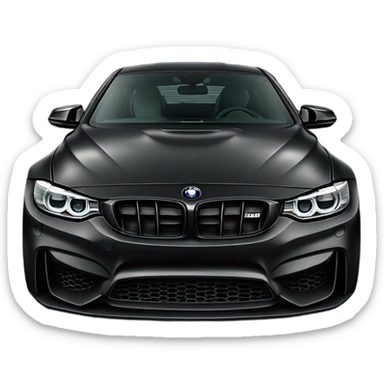matte black bmw m4 competition  sticker