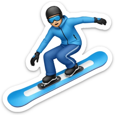 Snowboard black And bleu  not personne  sticker