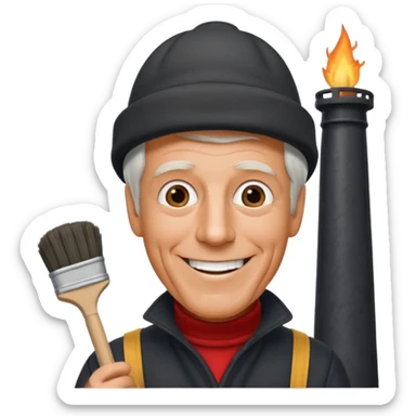 Dick Van Dyke chimney sweep  for discord  sticker
