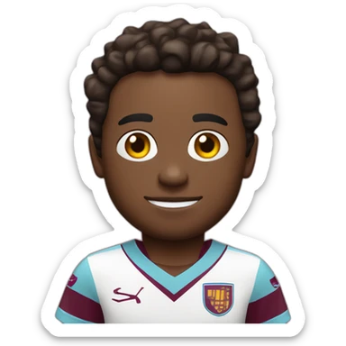 Aston Villa football club kit, no one wearing it sticker