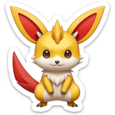 Victini-Pichu-Raichu-Zangoose-Fakémon-hybrid-creature (full body)  sticker