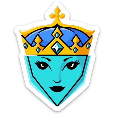 Queen four faces in diamond formation from Bohemian Rhapsody sticker