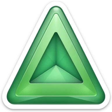 Green version of this unicode character : 🔺 sticker