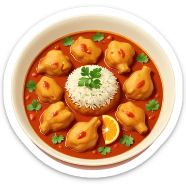 Desi chicken curry sticker