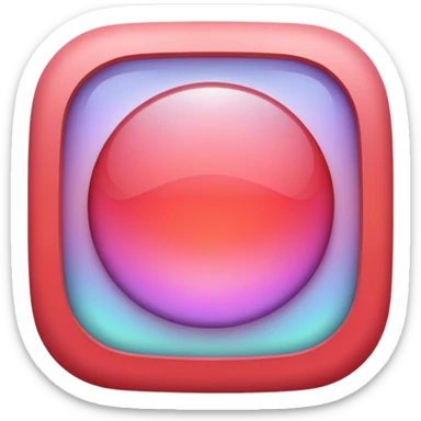 Iridescent pastel red formal elegant sophisticated cultured neat pretty beautiful nifty app icon sticker