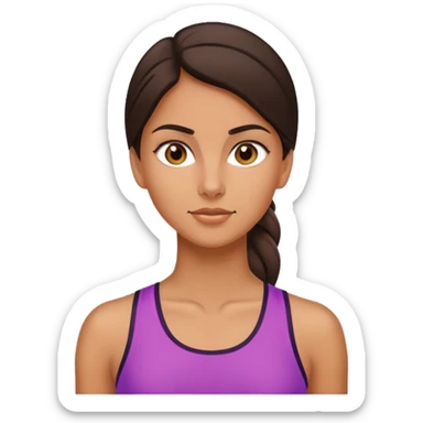 Latin girl brunette athletic and tall sticker
