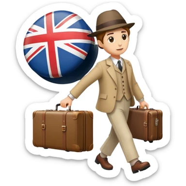 Escaping the country England sticker