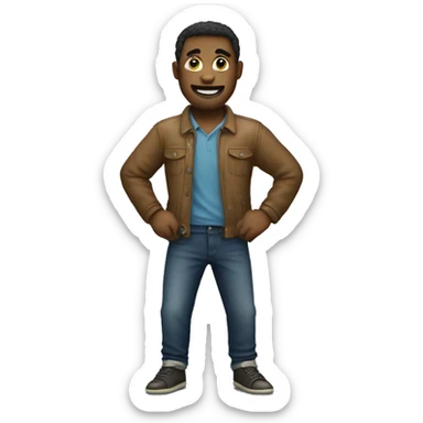 a man with a sock in his pants sticker