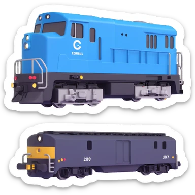 Conrail electric boxy locomotive sticker