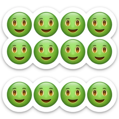 ❌ change the emoji color from red to green color sticker
