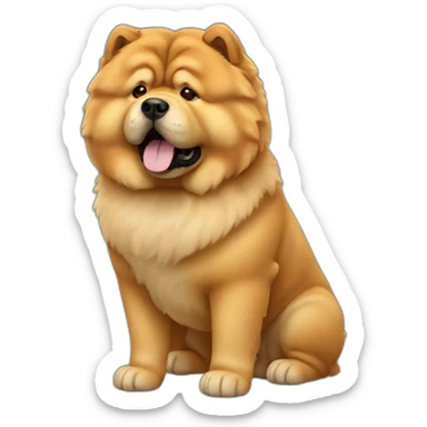 Chow Chow Dog Full Body sticker