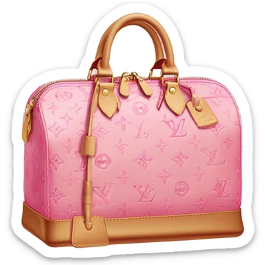Louis Vuitton bag pink sticker
