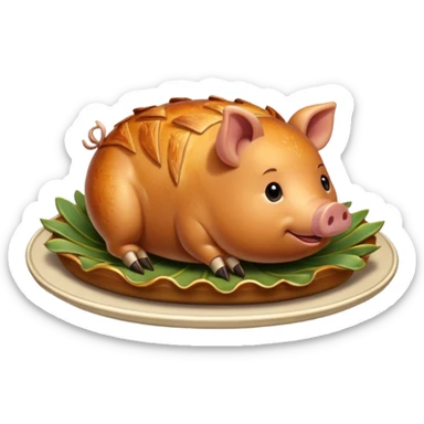 roasted joint of pork food sticker