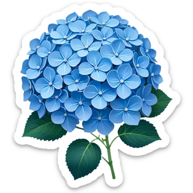 Blue Hydrangea sticker