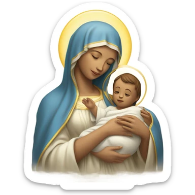 virgin mary sticker
