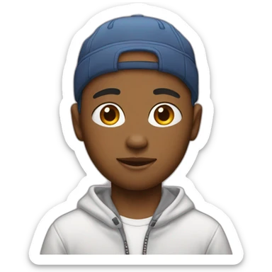 boy in y2k clothes sticker