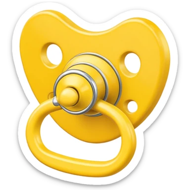 Chupeta amarela sticker