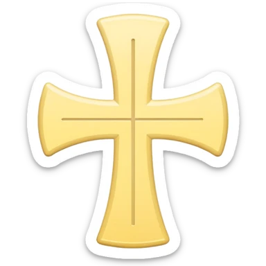 pastel yellow Cross ❌ – cancel / decline sticker