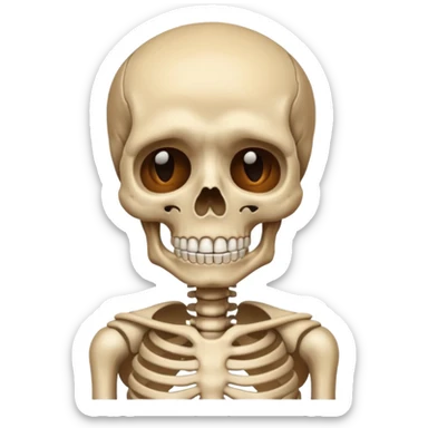Squelette qui pleure sticker