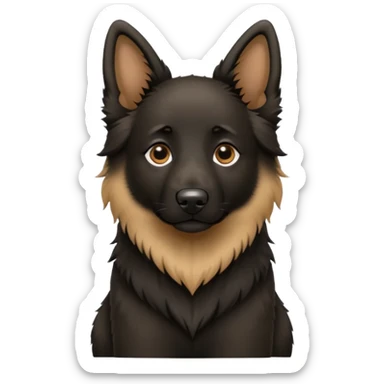 Belgian Shepherd dog puppy sticker