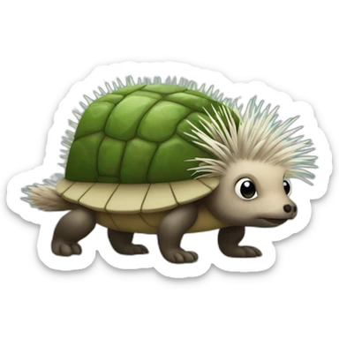 Turtle Porcupine sticker