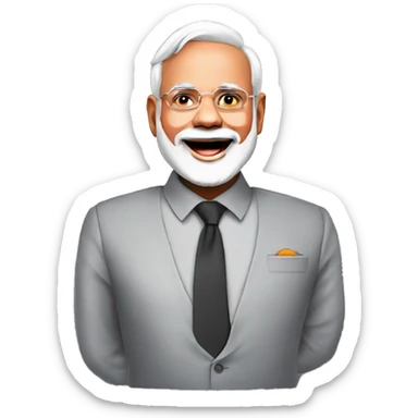 Prime minister narendra modi in a comedy club sticker