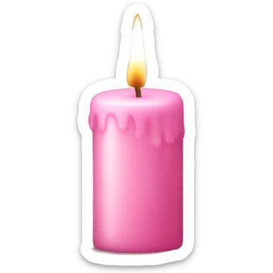 Light pink candle for Ramadan nights  sticker