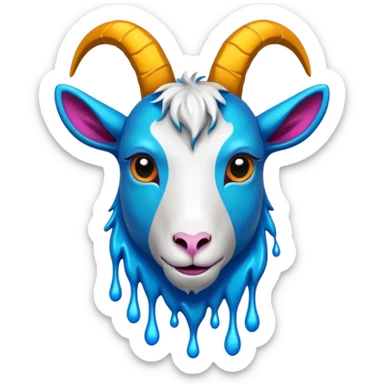 make the word "GOAT" into a hiphop graffiti logo sticker