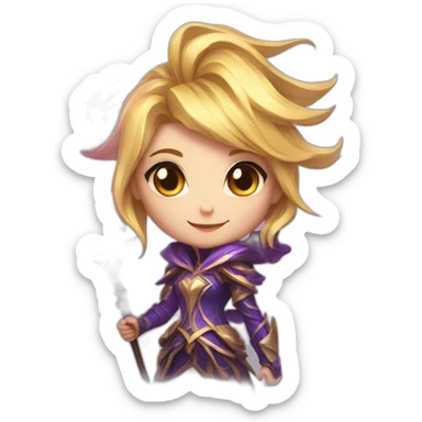 Lux elementalist from lol sticker
