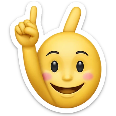Emojis qui souris sans montrer ses dent et qui fait un fuck sticker