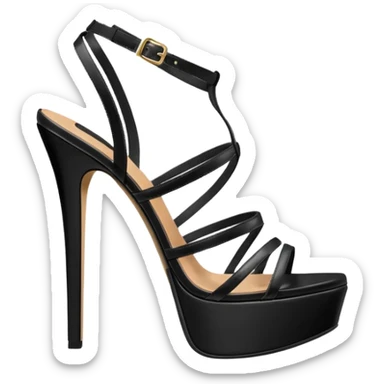 platform heel sandal, stiletto sticker