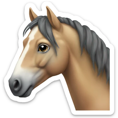 Rainbow horse sticker