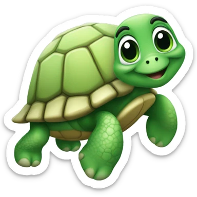 Cute turtle  sticker