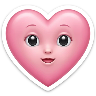 Baby pink heart emoji sticker