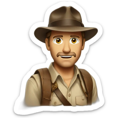indiana jones sticker