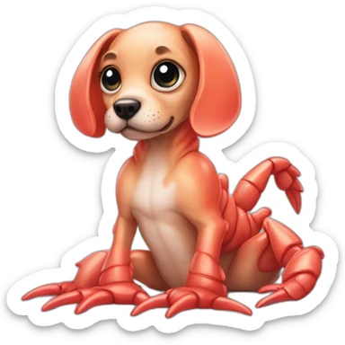 alien lobster puppy sticker