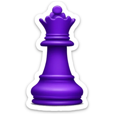 purple chess piece pawn sticker