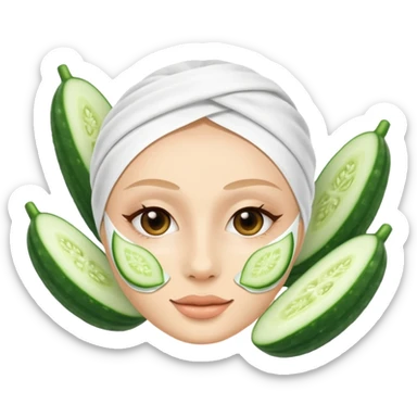 a skincare beauty mask pack for face sticker