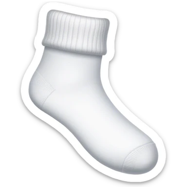 a white sock sticker