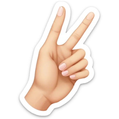 Mano con dedo meñique levantado elegante  sticker