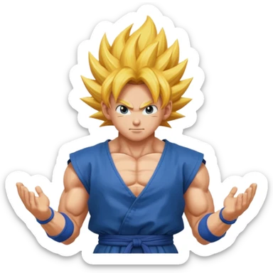 Supersayn goku sticker