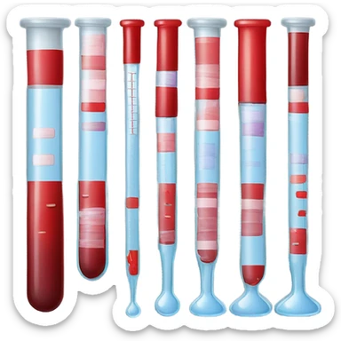 blood donation analysis tools sticker