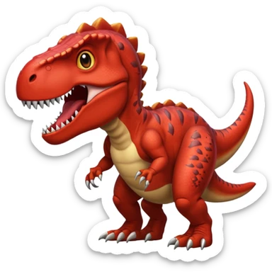 red t-rex sticker