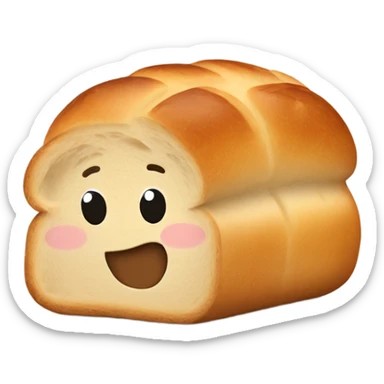Walking loaf of sourdough bread sticker