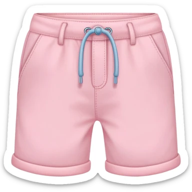 super realistic baby pink shorts sticker