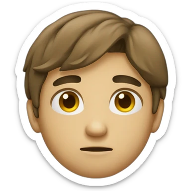 emoji estudiante triste sticker