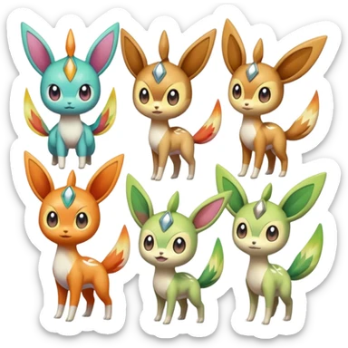 Meloetta-Victini-Celebi-Palkia-Skiddo-Amaura-Aurorus-fusion sticker