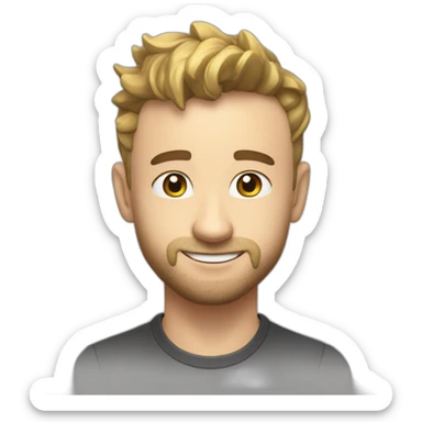 Squeezie avecun trophée Youtube 1million d’abonnés sticker