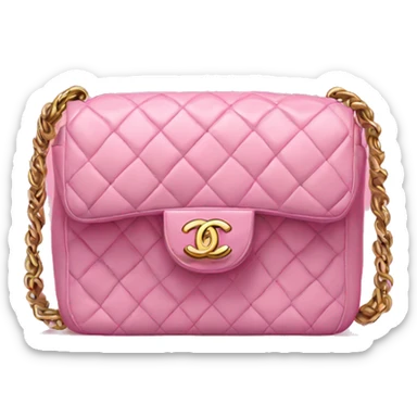 Chanel bag pink sticker