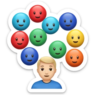 can some of the juggling balls faces (depicting customers and stakeholders) sticker